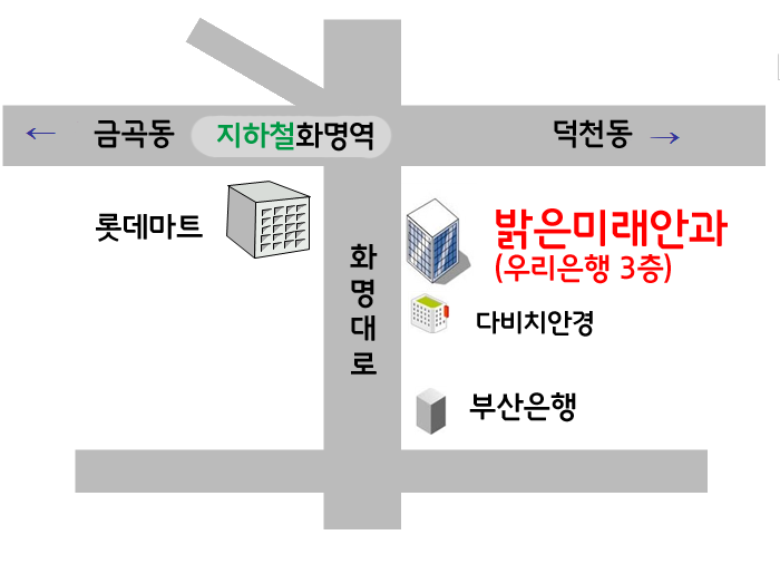 밝은미래안과의원 약도